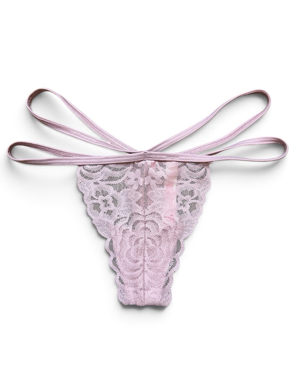 Victoria's Secret Light Pink Lace Strappy Thong